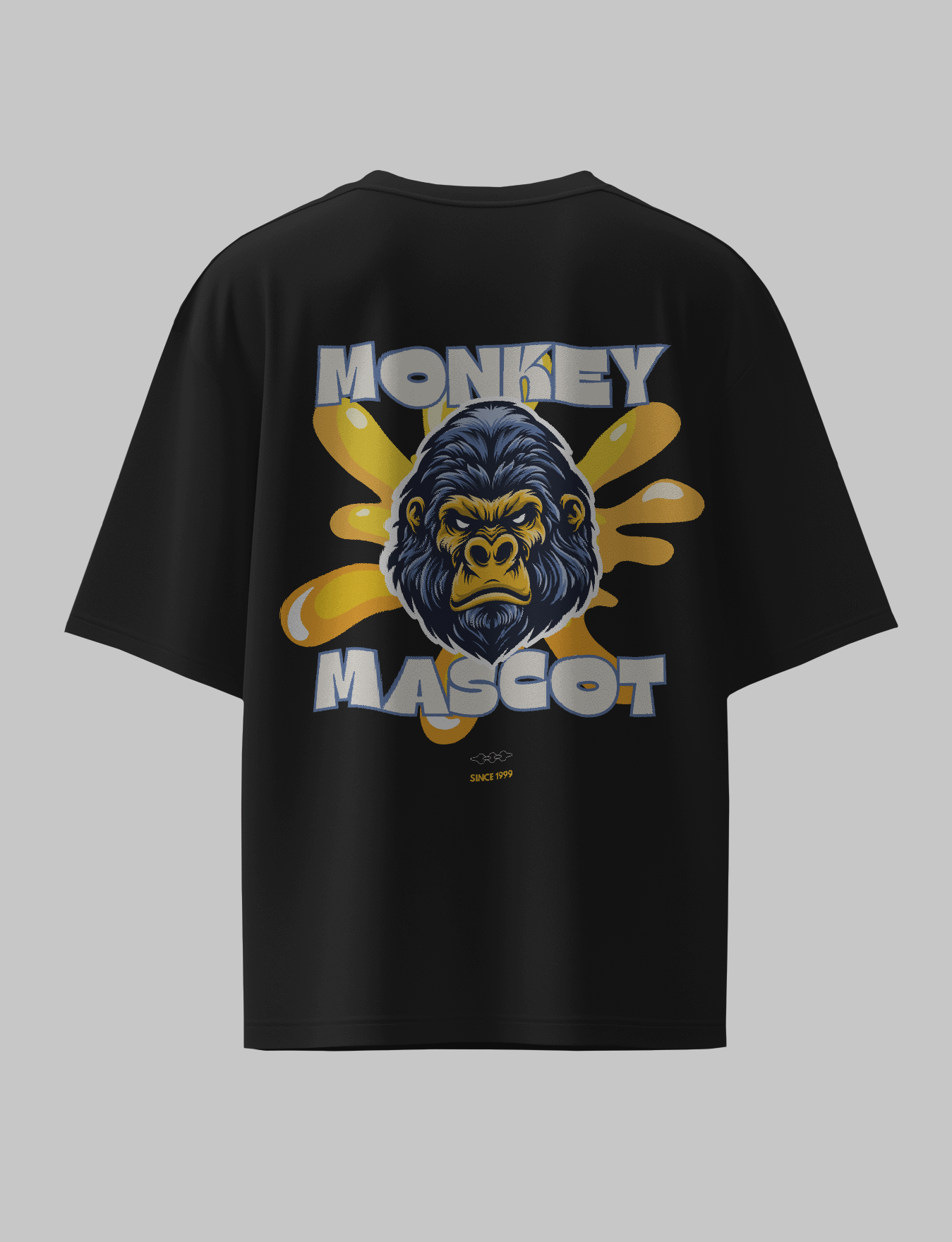 Monkey Mascot Premium Unisex Oversized T-Shirt