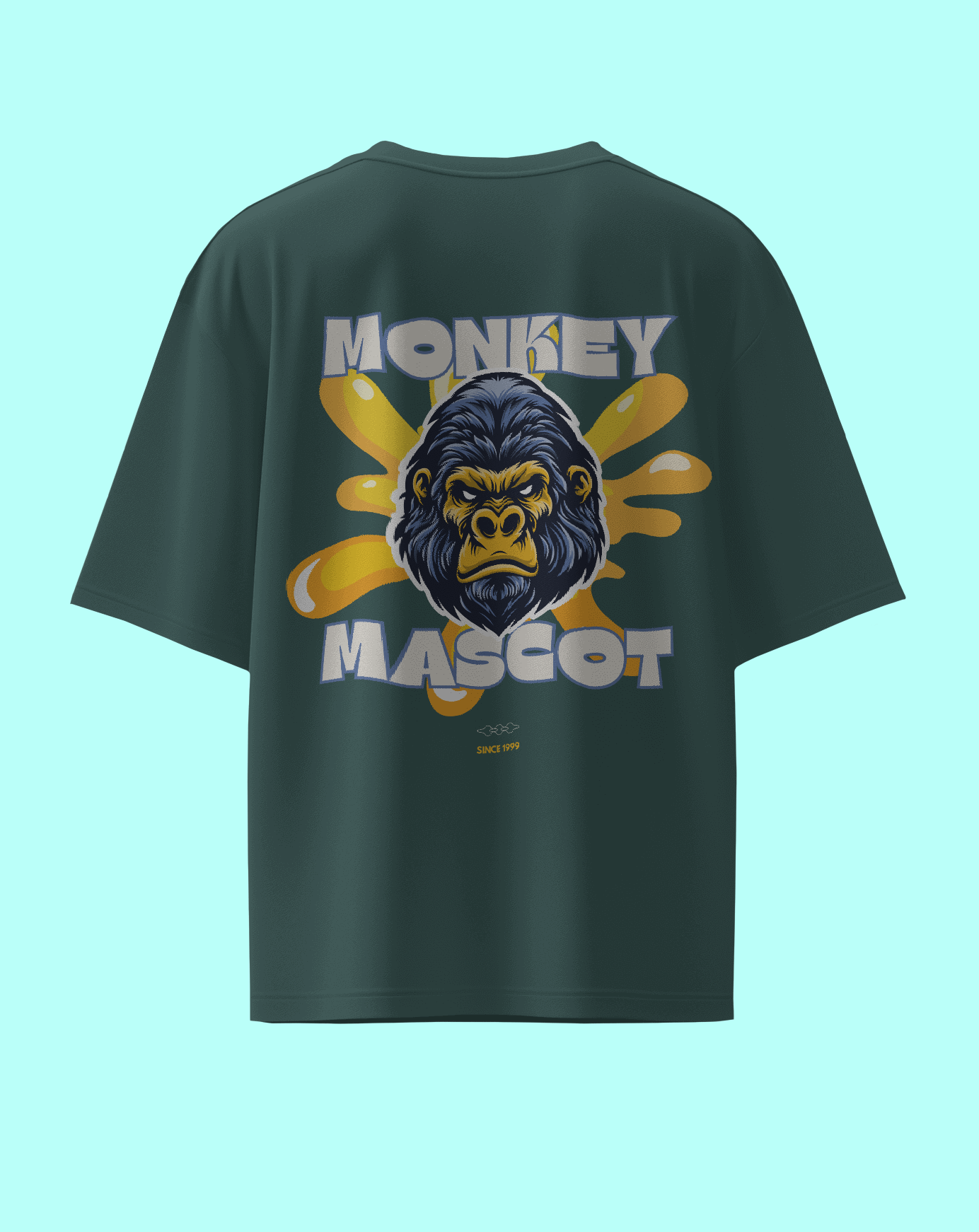 Monkey Mascot Premium Unisex Oversized T-Shirt