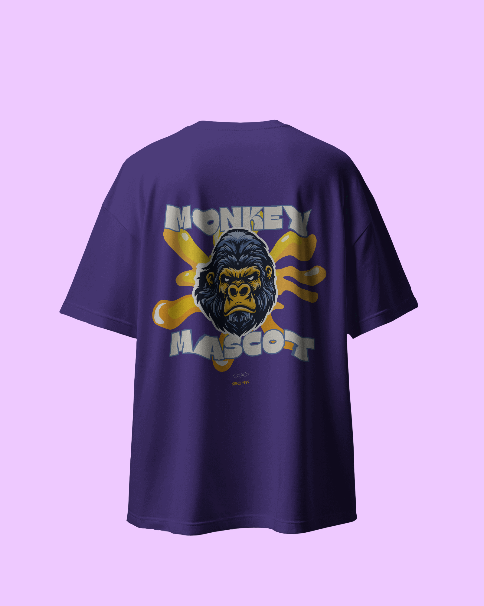 Monkey Mascot Premium Unisex Oversized T-Shirt