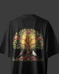 Nirvana Tree of Life Edition Premium Unisex Terry Oversized T-Shirt Black