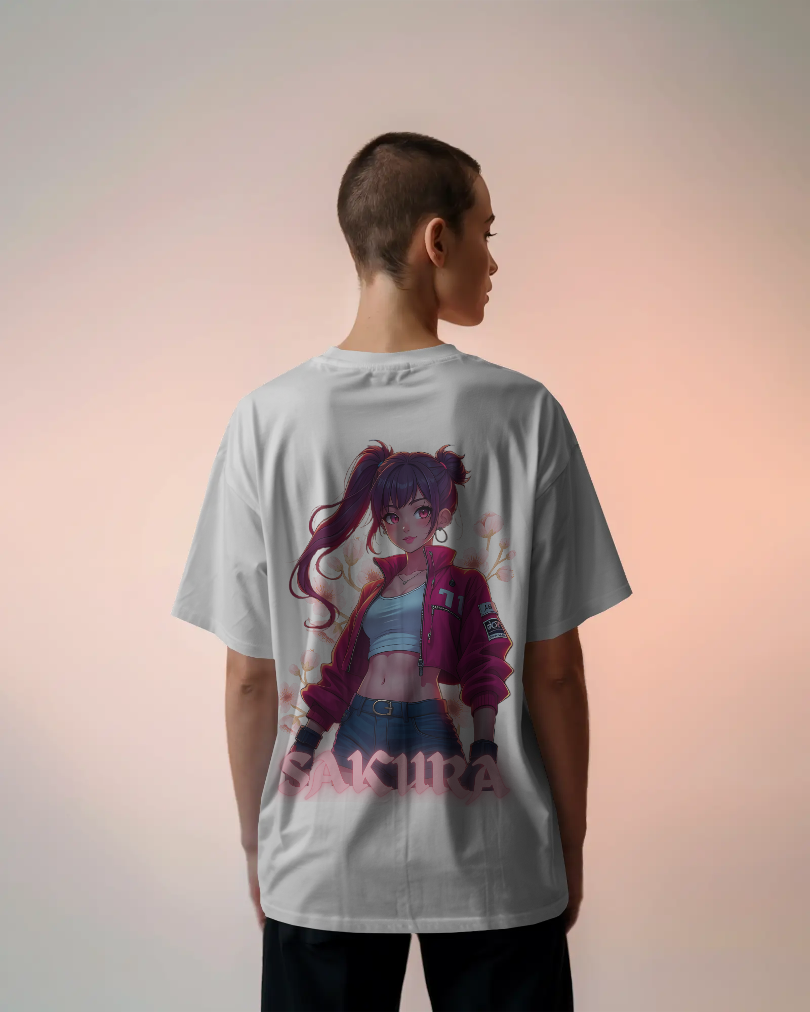 SAKURA Anime Premium Oversized T-Shirt