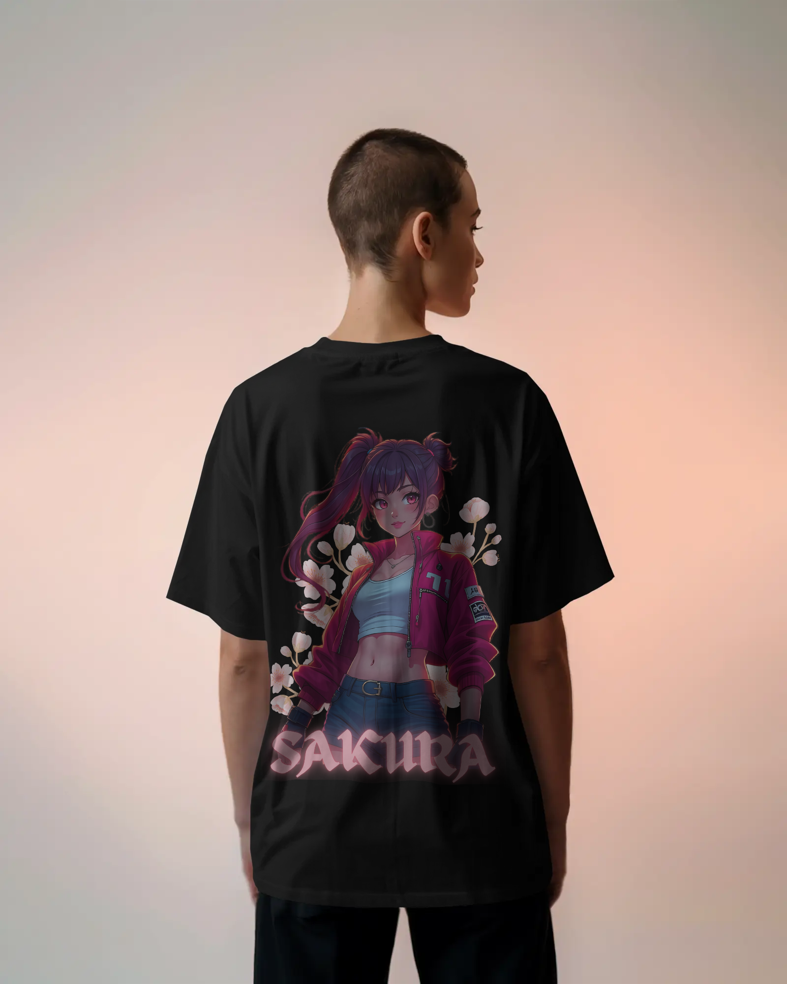 SAKURA Anime Premium Oversized T-Shirt
