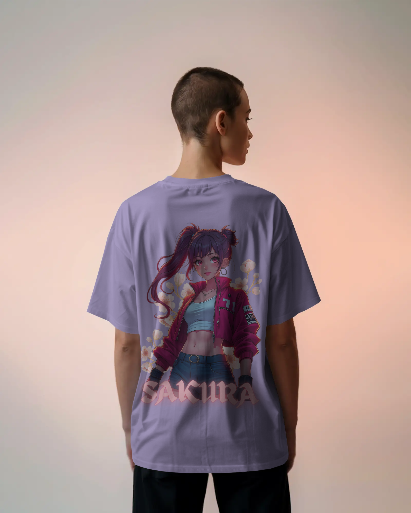 SAKURA Anime Premium Oversized T-Shirt