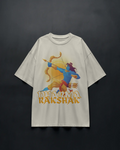 Dharma Rakshak Premium Oversized T-Shirt Off-White