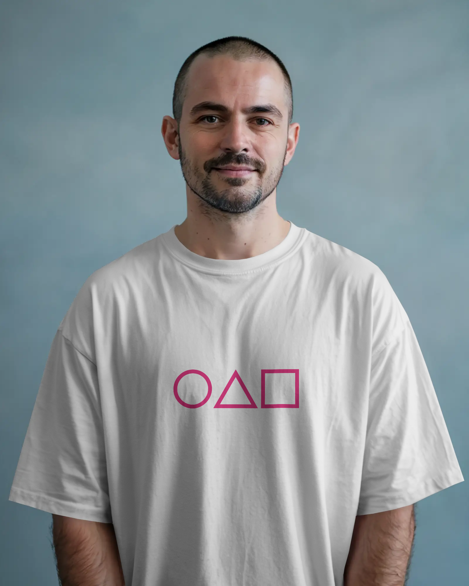 Squid Game Circle Triangle Square Premium Unisex Oversized T-Shirt