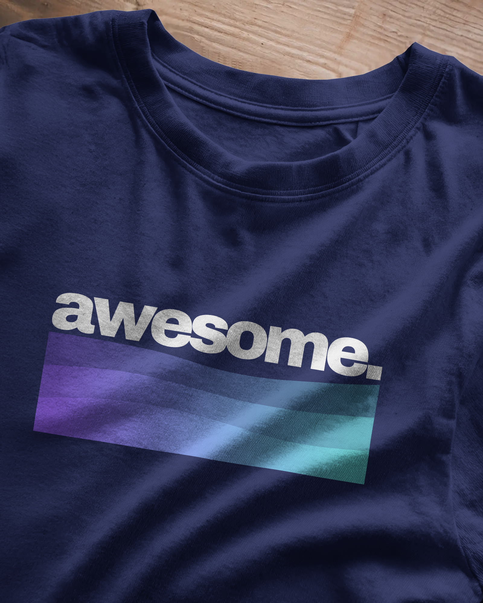 Awesome. Unisex Classic Fit T-Shirt Royal Blue