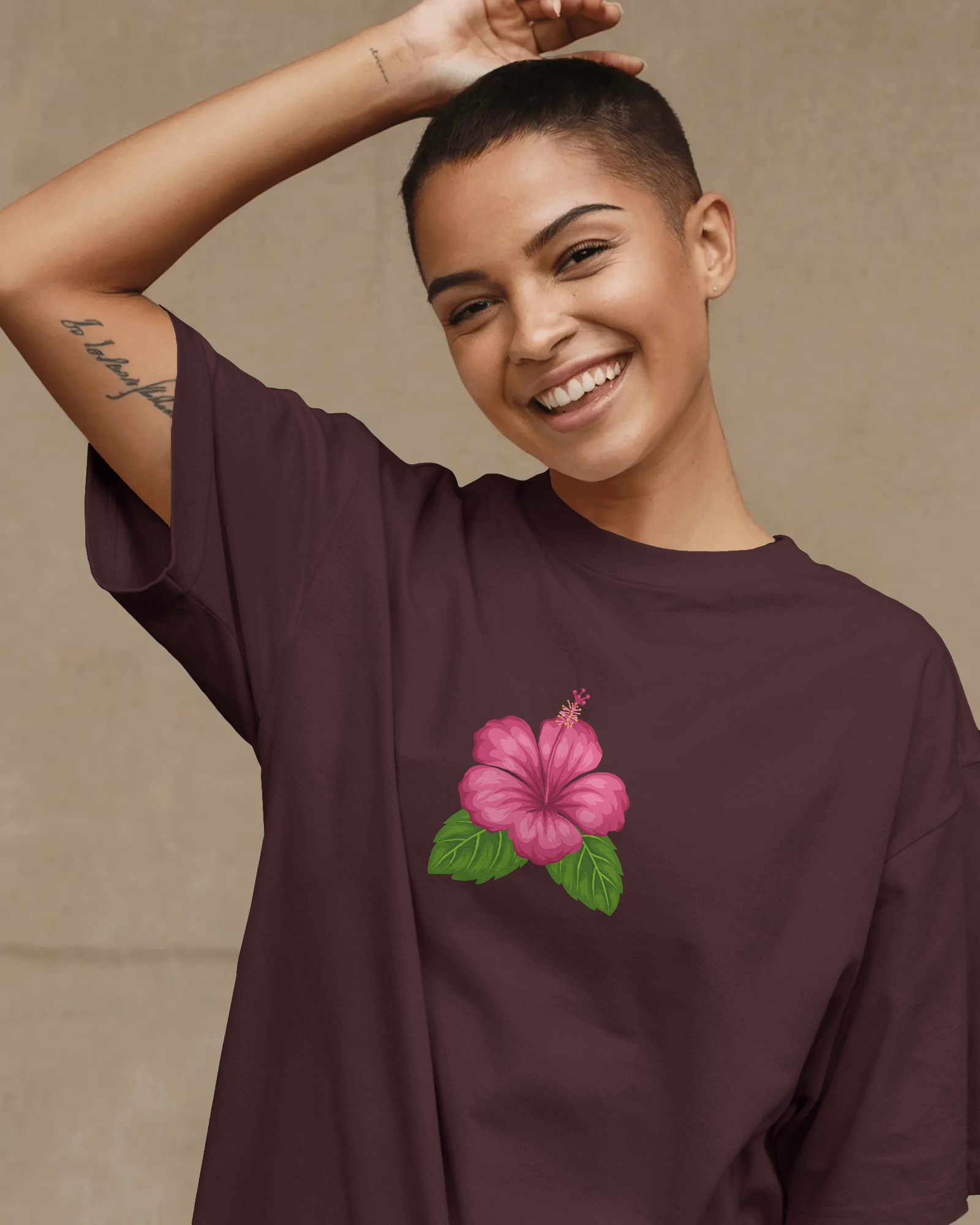 Chembarathi Premium Unisex Oversized T-Shirt Maroon