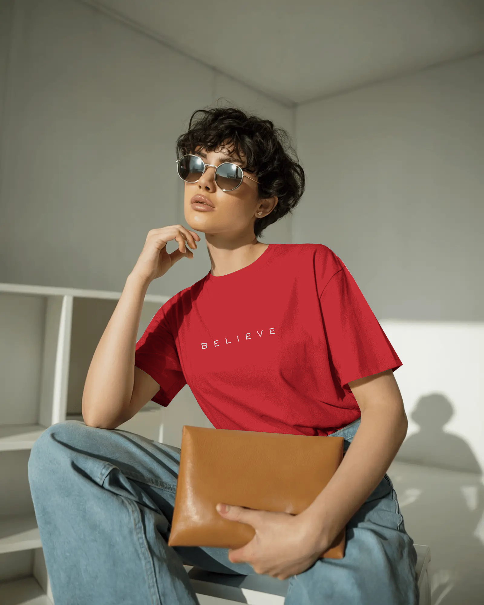 Believe Unisex Classic Fit T-Shirt Red