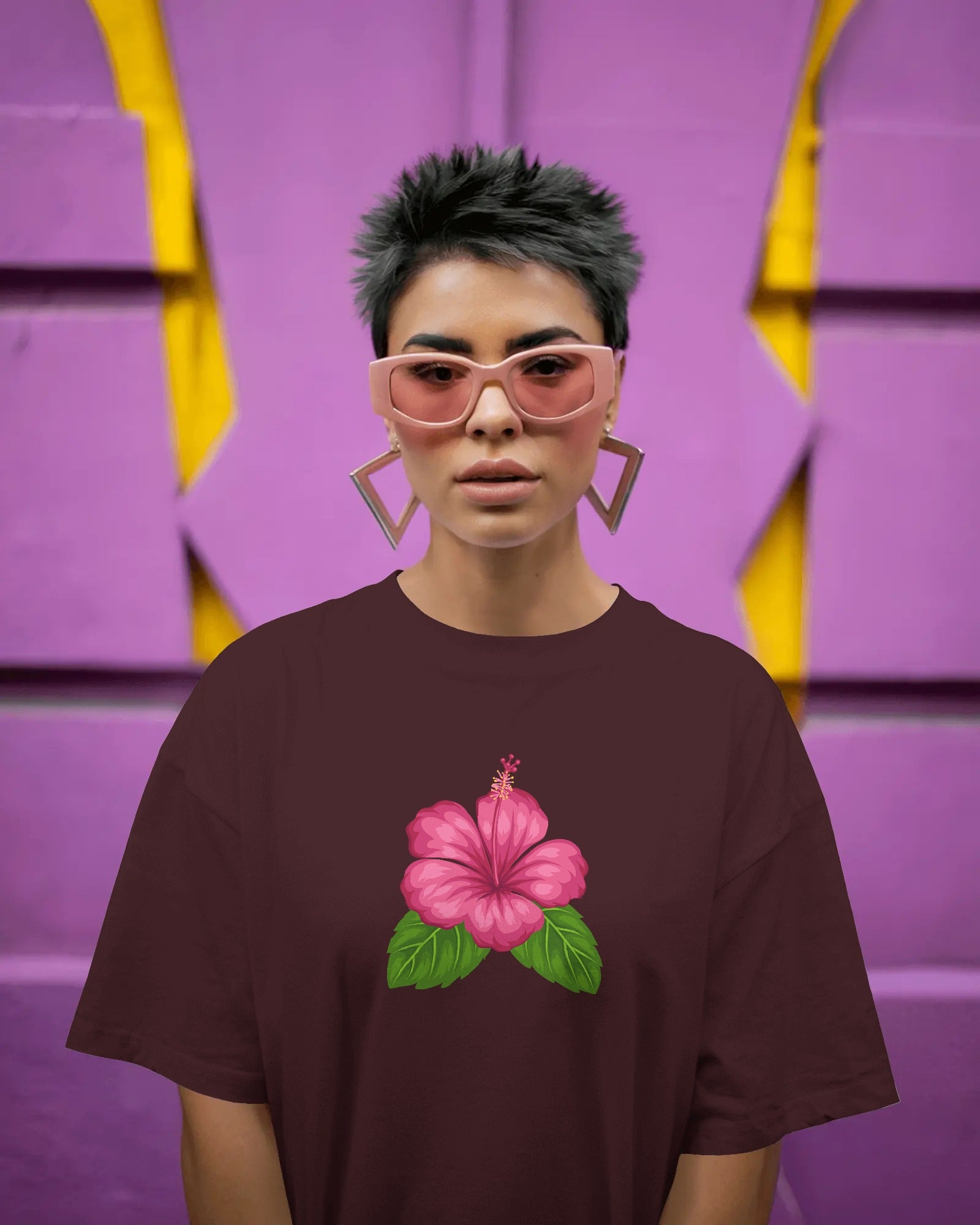 Chembarathi Premium Unisex Oversized T-Shirt Maroon