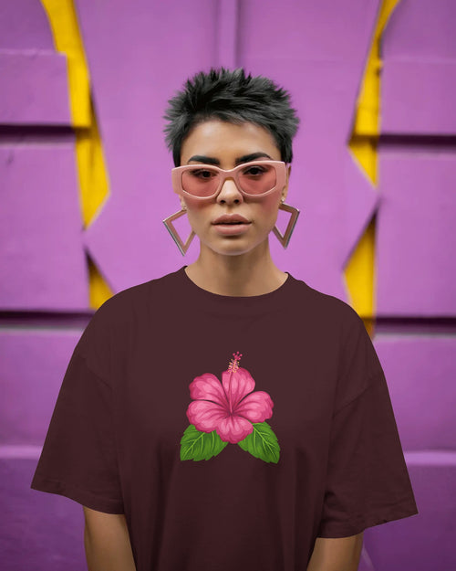 Chembarathi Premium Unisex Oversized T-Shirt Maroon