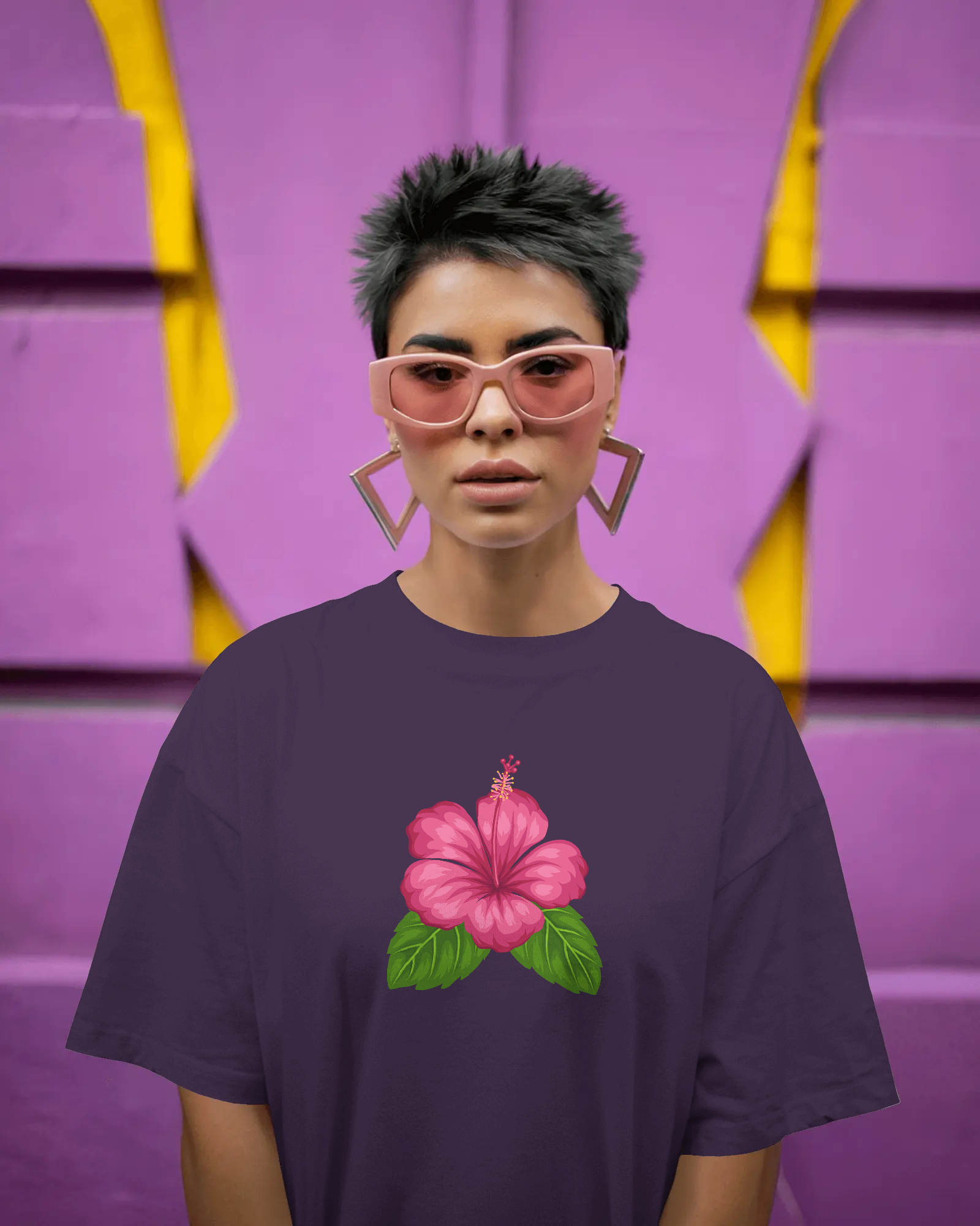 Chembarathi Premium Unisex Oversized T-Shirt Purple