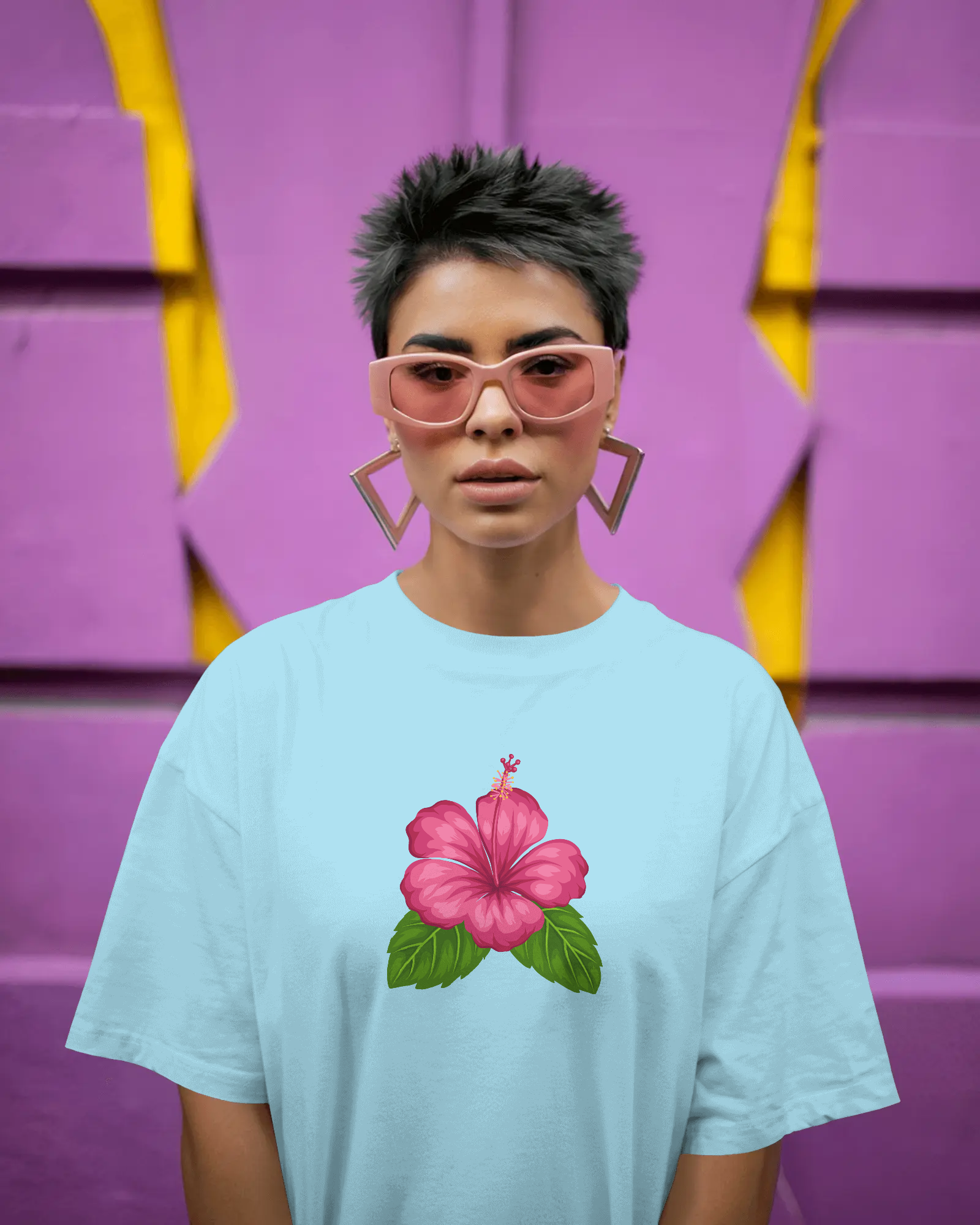 Chembarathi Premium Unisex Oversized T-Shirt Baby Blue