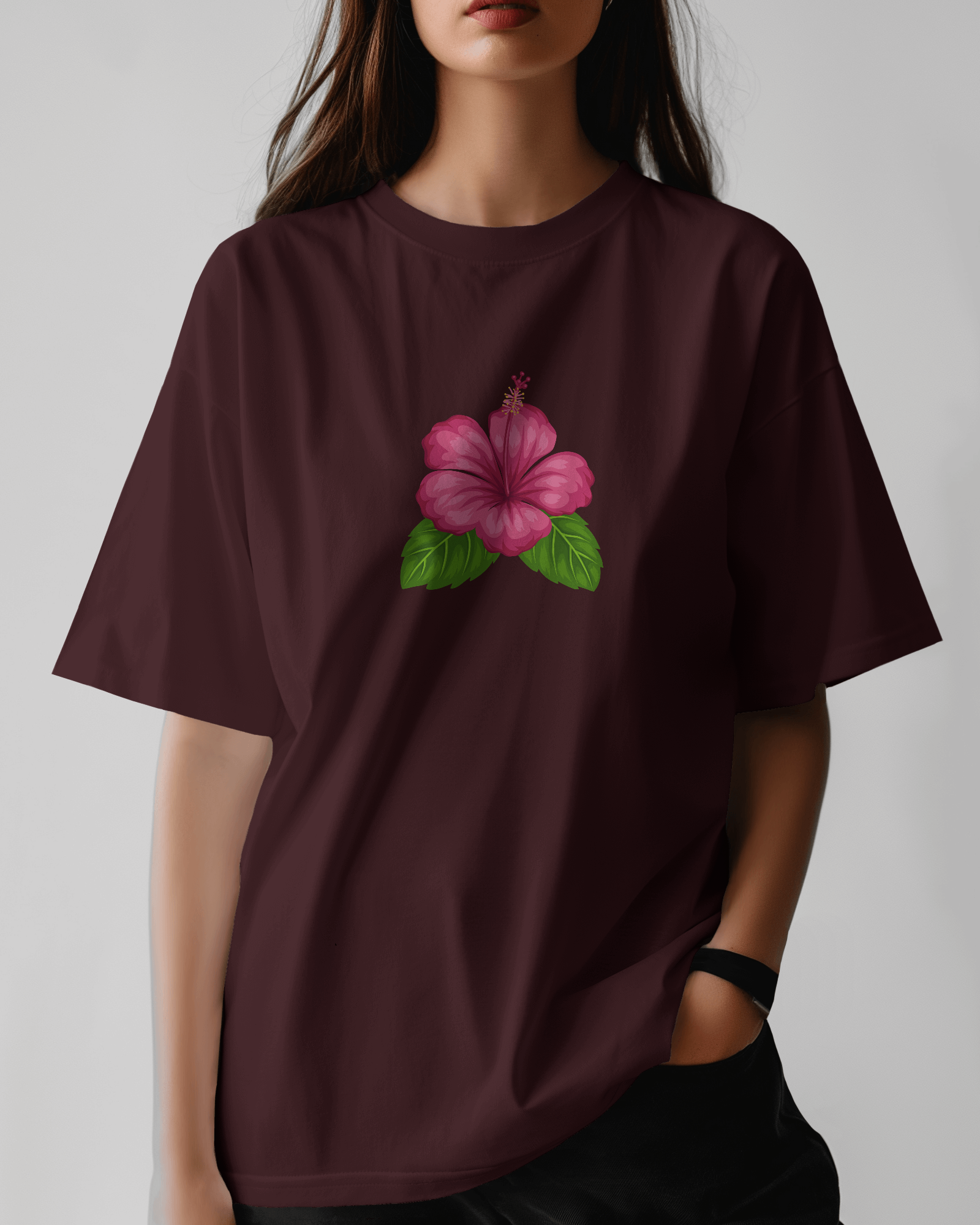 Chembarathi Premium Unisex Oversized T-Shirt Maroon