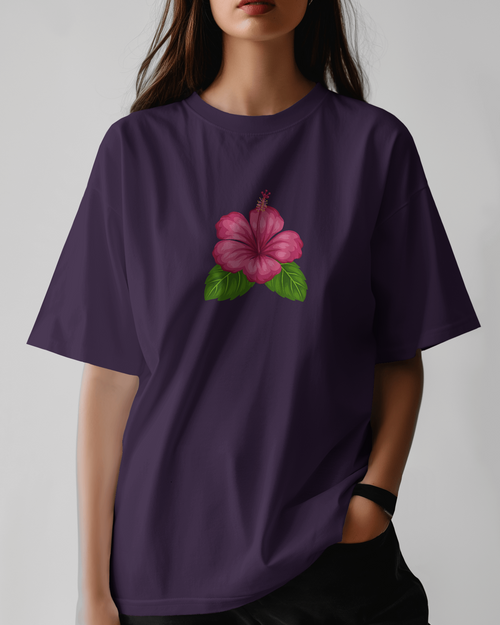 Chembarathi Premium Unisex Oversized T-Shirt Purple