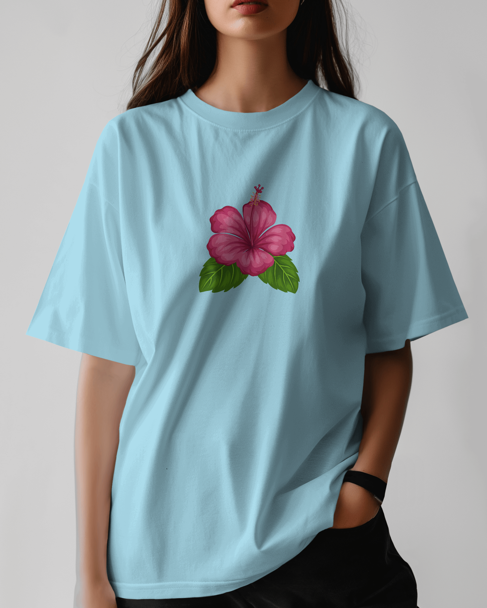 Chembarathi Premium Unisex Oversized T-Shirt Baby Blue