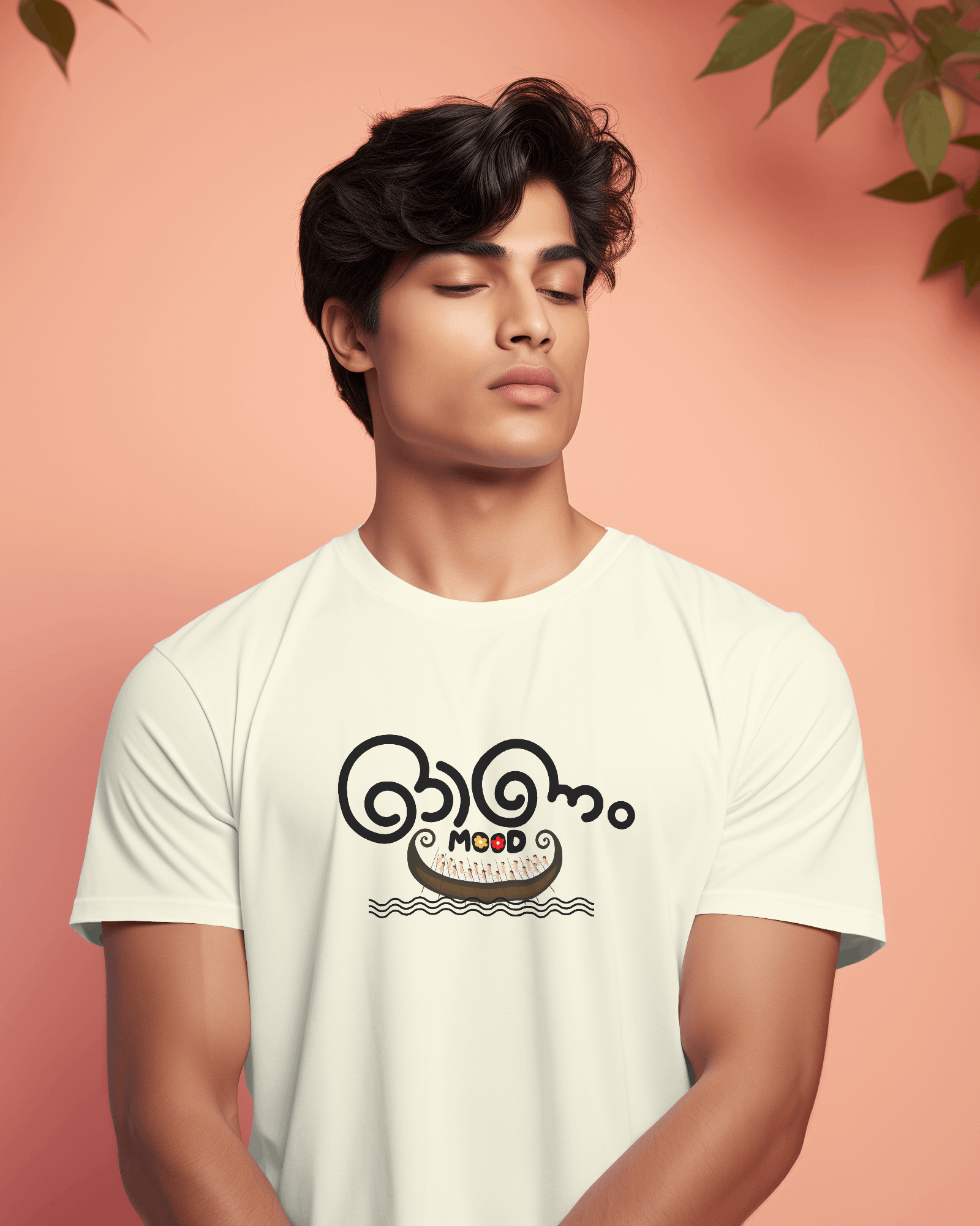 Onam Mood Unisex Classic Fit T-Shirt Off White