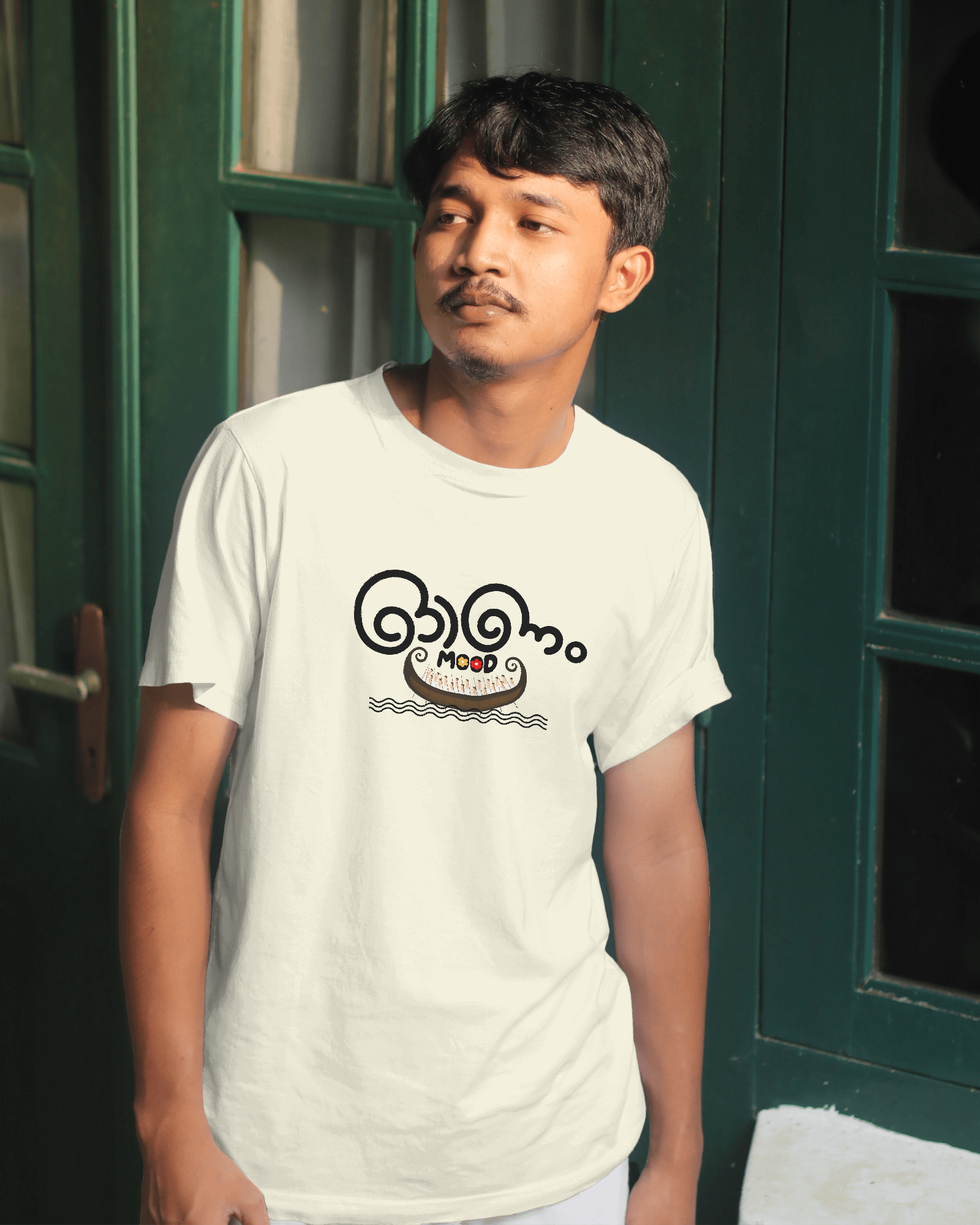 Onam Mood Unisex Classic Fit T-Shirt Off White
