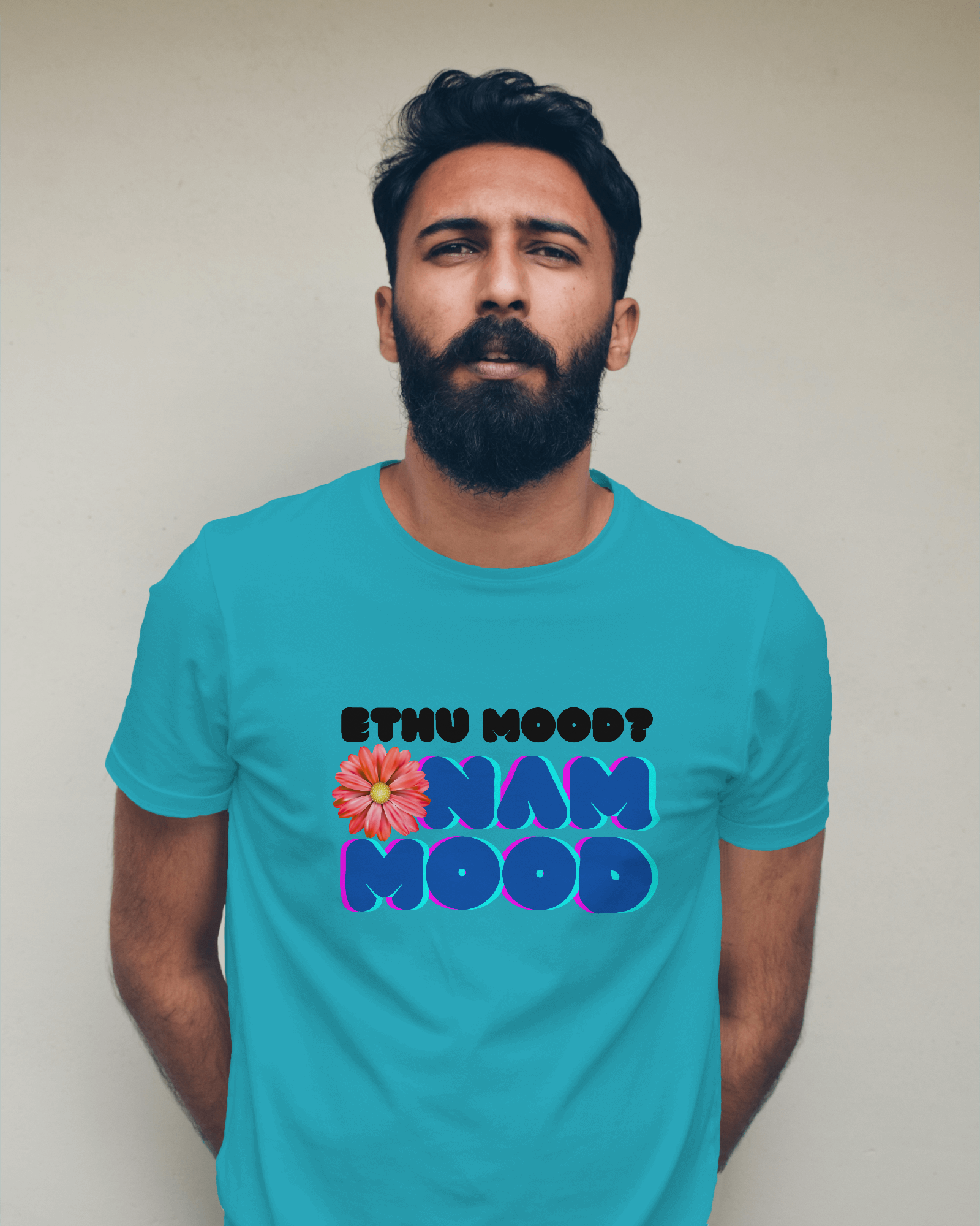 Onam Mood Unisex Classic Fit T-Shirt Sky Blue