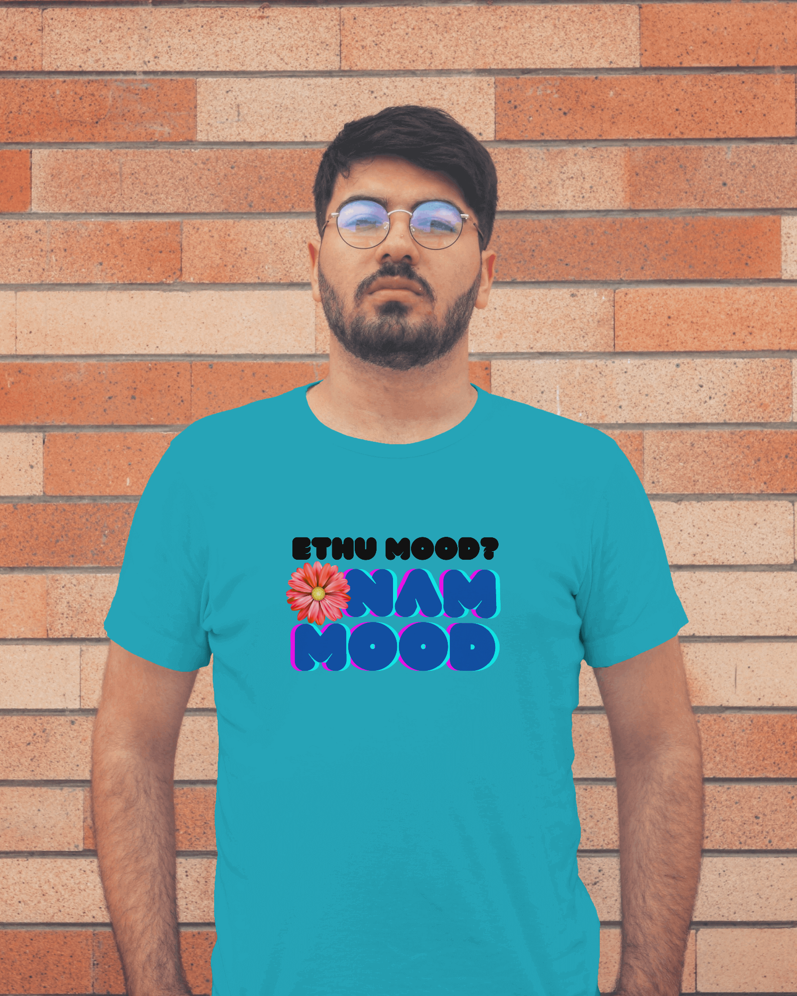 Onam Mood Unisex Classic Fit T-Shirt Sky Blue