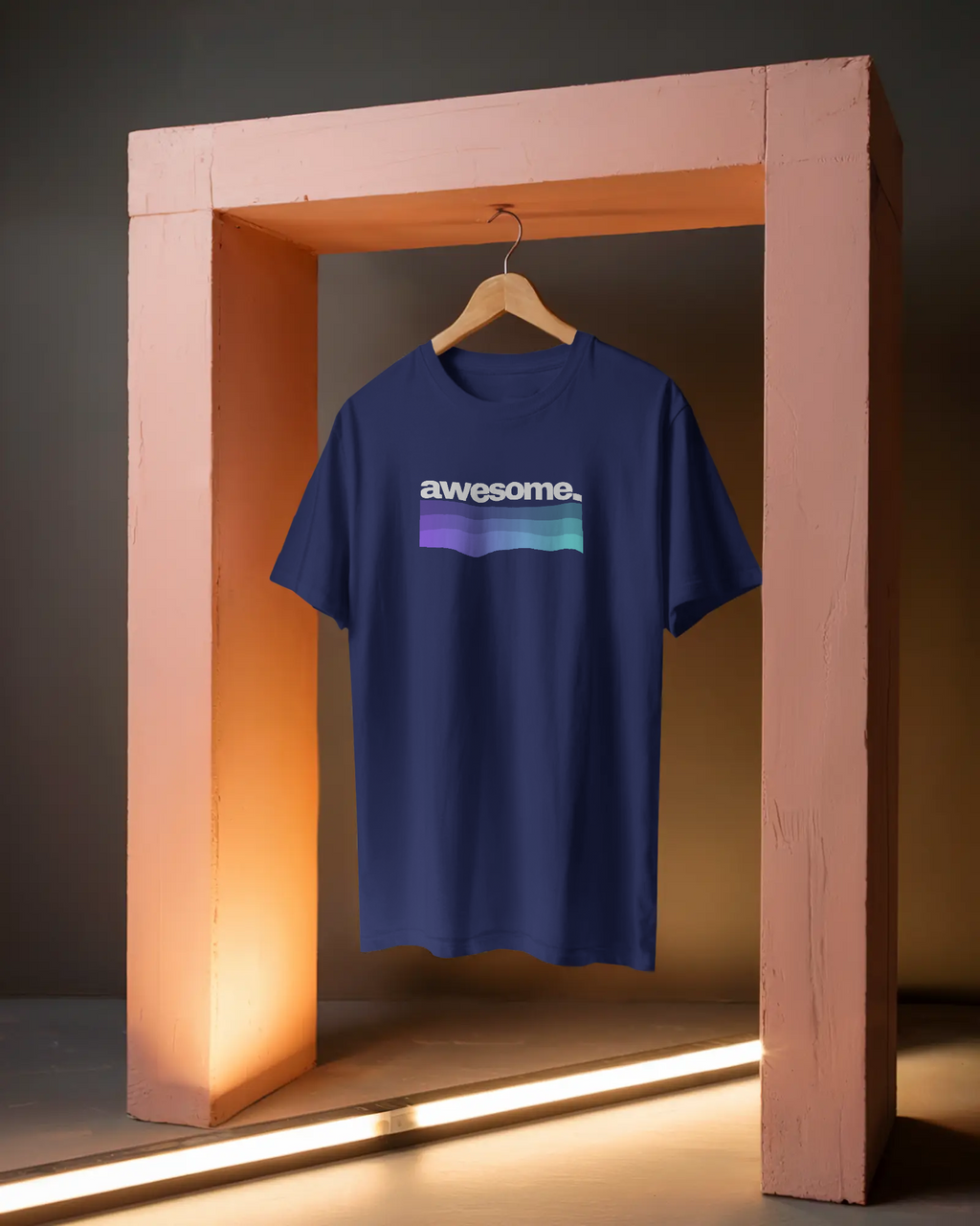 Awesome. Unisex Classic Fit T-Shirt Royal Blue