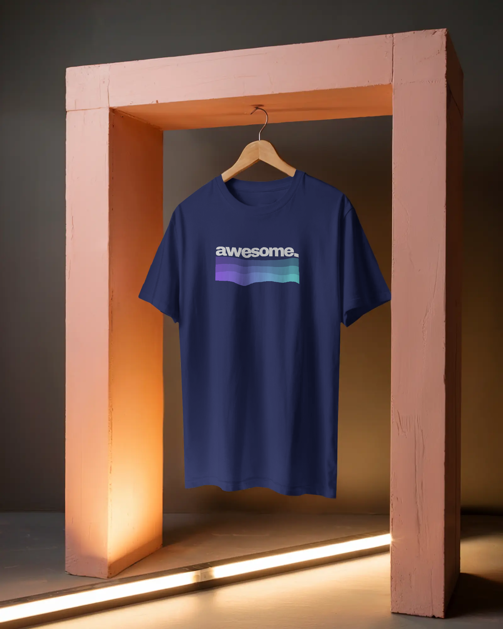 Awesome. Unisex Classic Fit T-Shirt Royal Blue