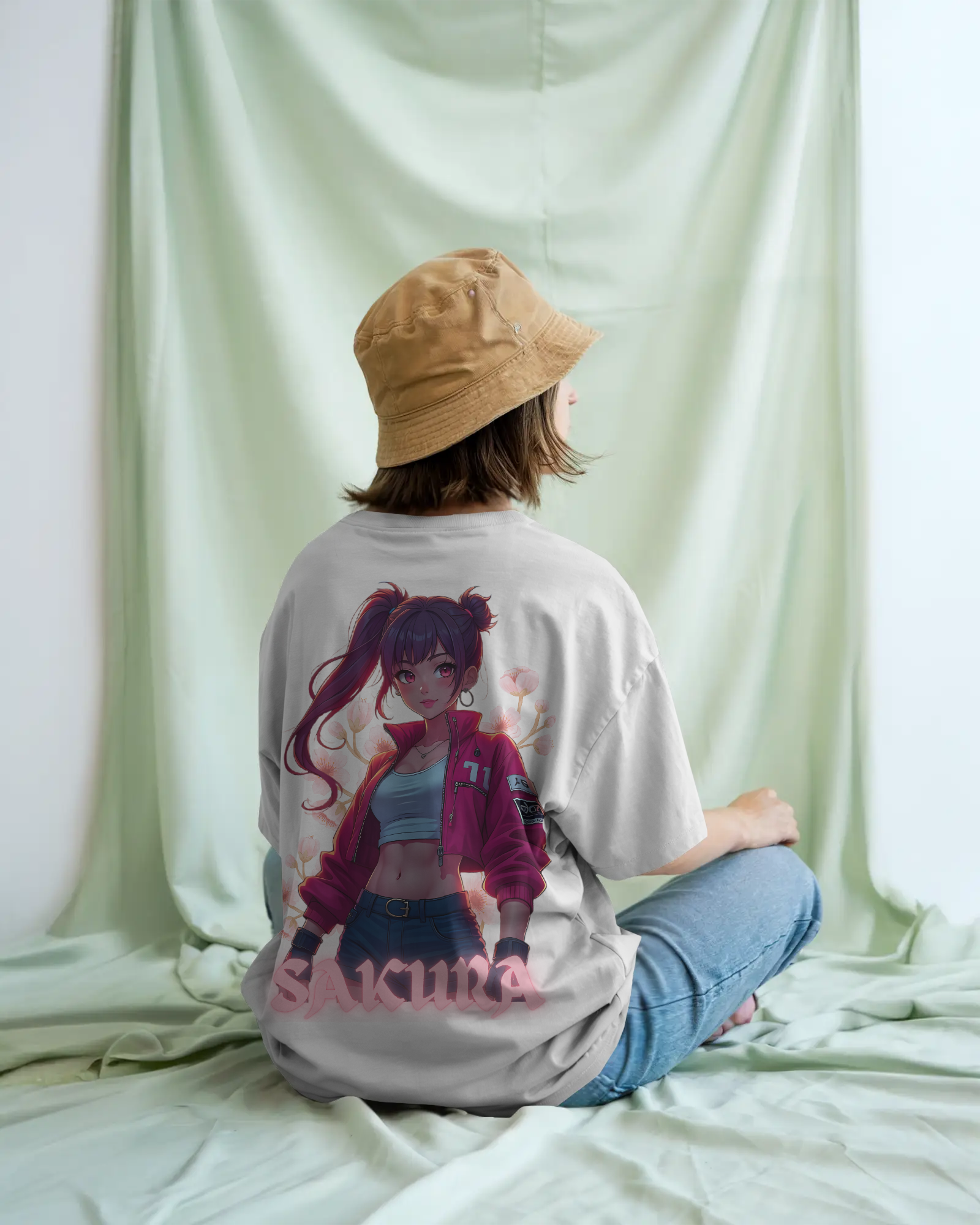 SAKURA Anime Premium Oversized T-Shirt