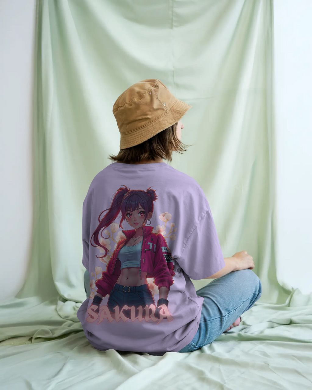 SAKURA Anime Premium Oversized T-Shirt
