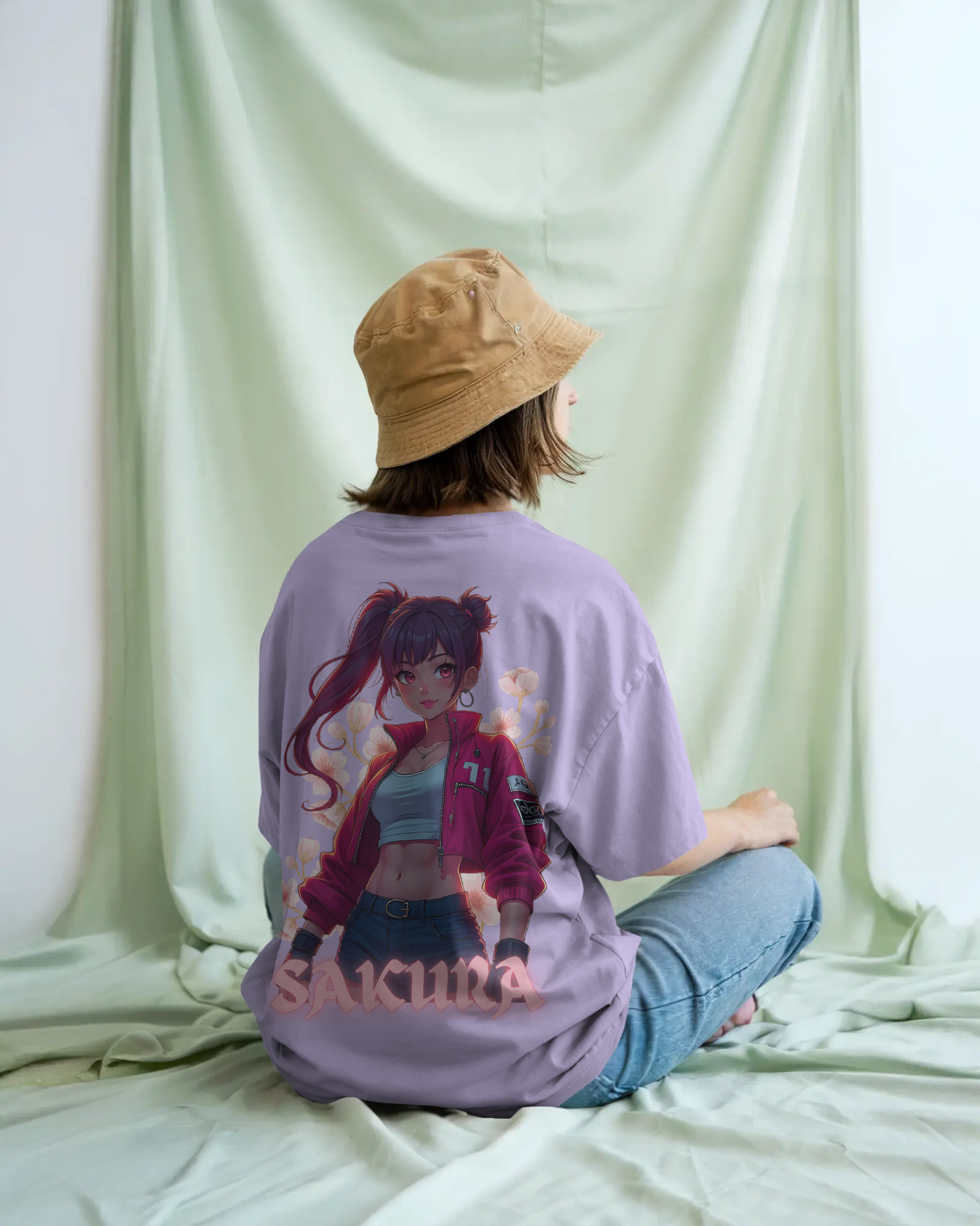 SAKURA Anime Premium Oversized T-Shirt