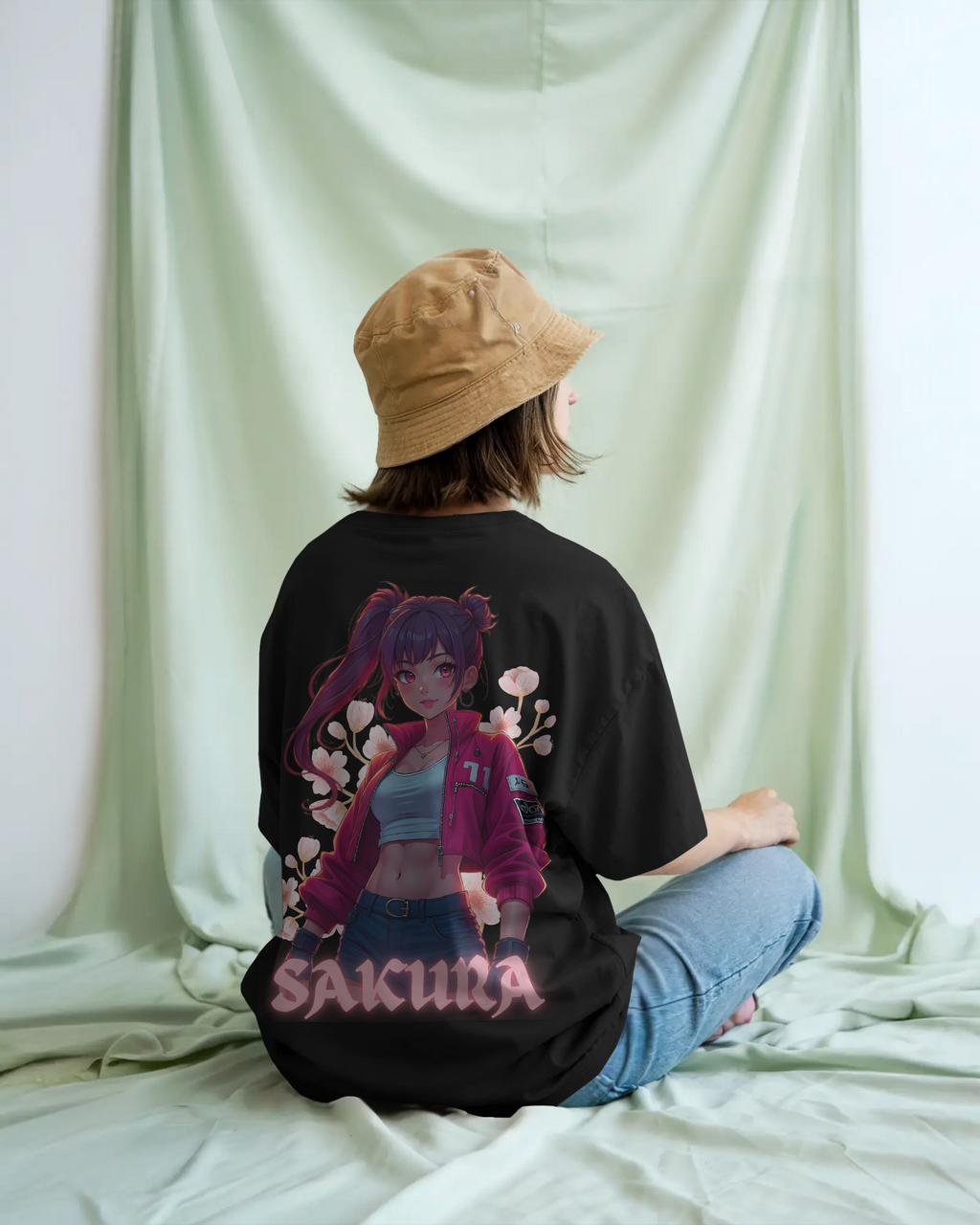 SAKURA Anime Premium Oversized T-Shirt