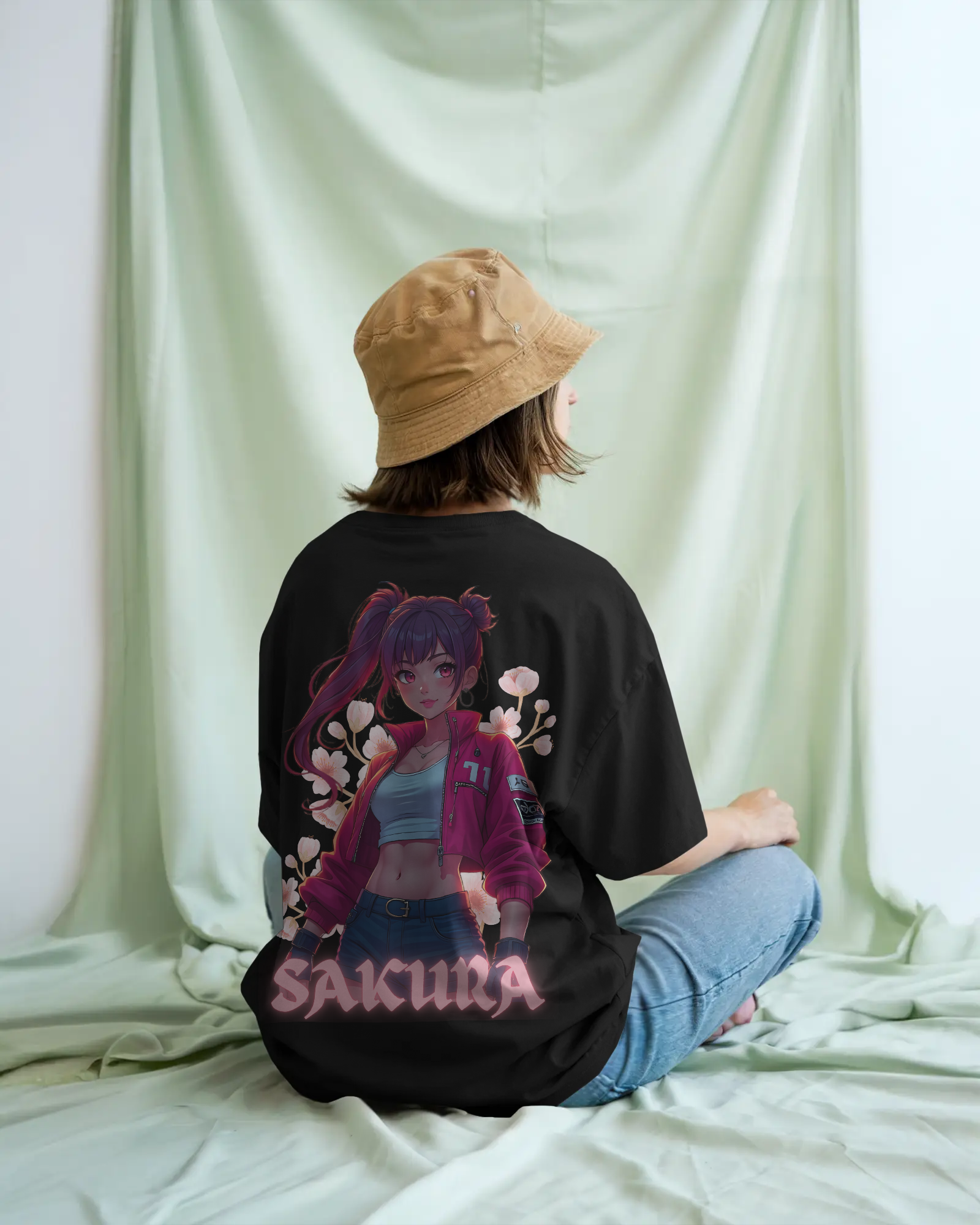 SAKURA Anime Premium Oversized T-Shirt