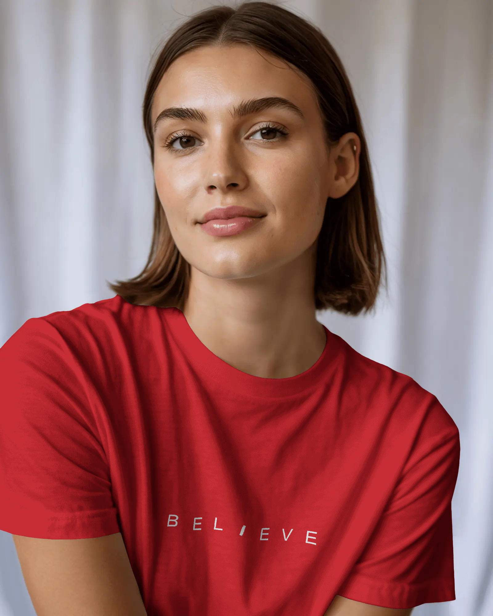 Believe Unisex Classic Fit T-Shirt Red