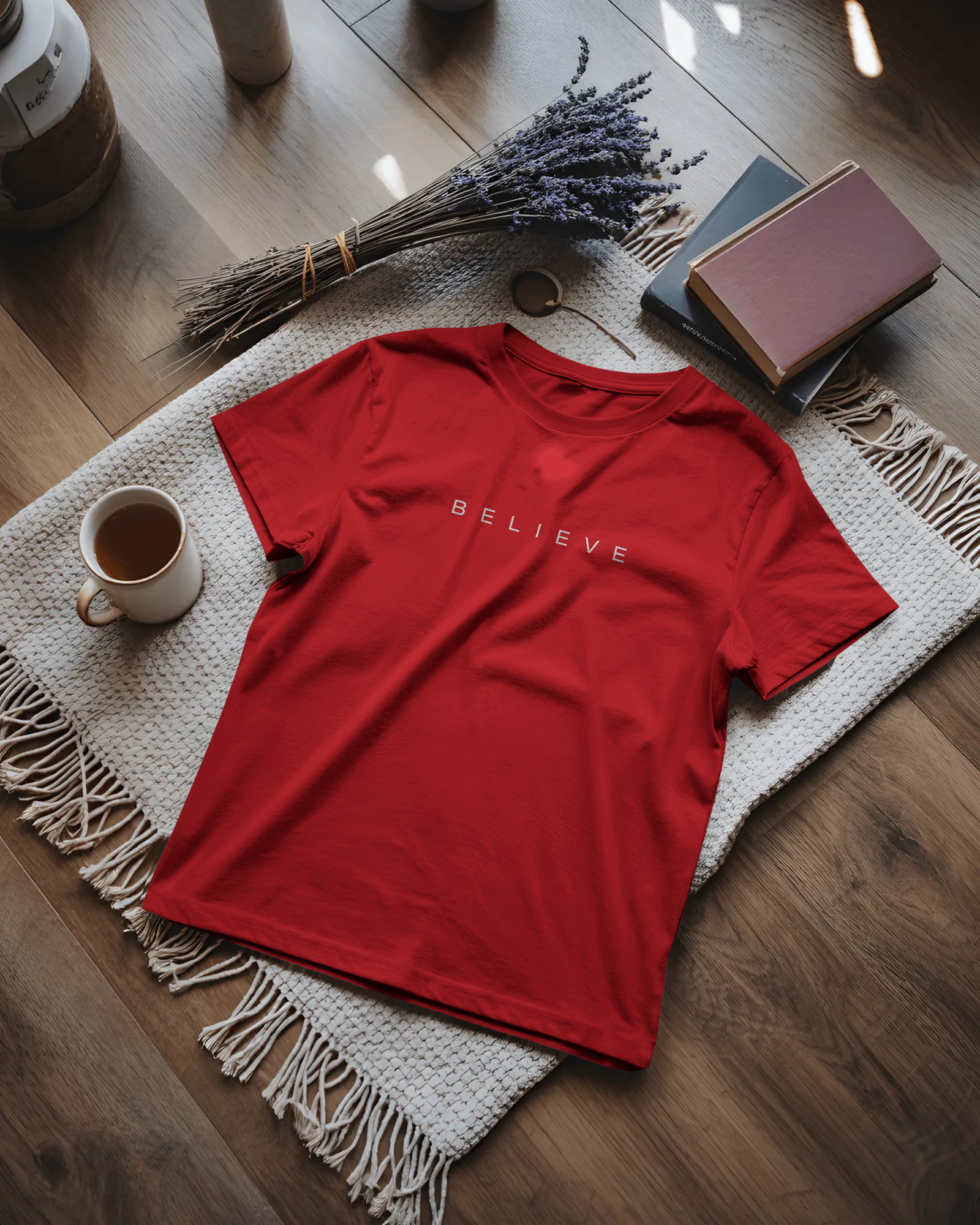 Believe Unisex Classic Fit T-Shirt Red