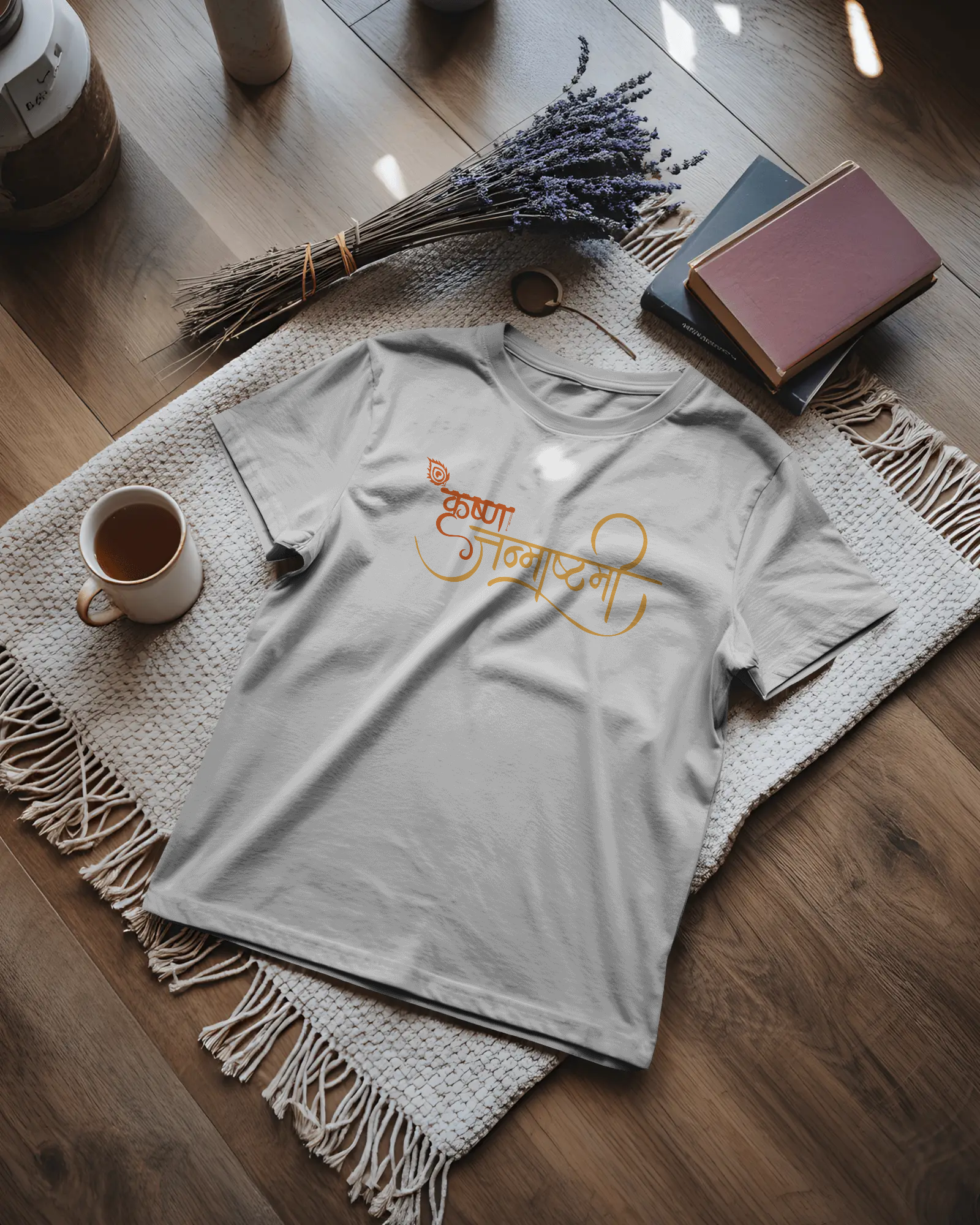 Krishna Janmashtami Unisex Classic Fit T-Shirt White