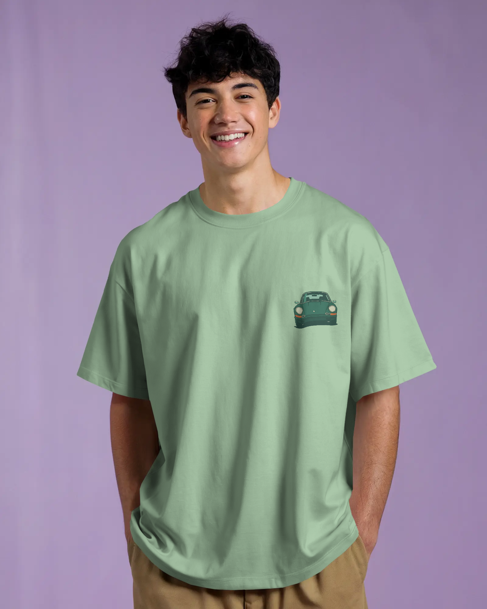 Porsche 911 Premium Unisex French Terry Oversized Tee