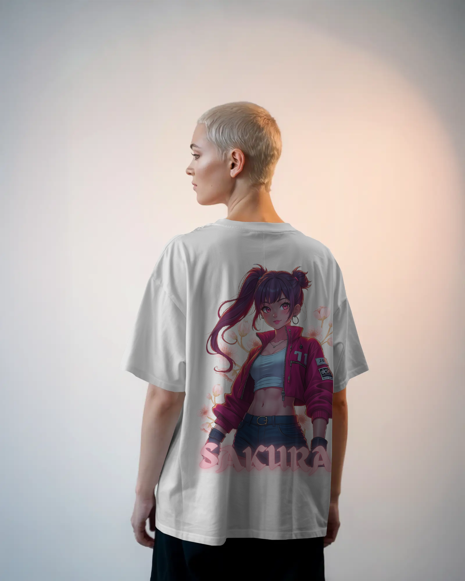SAKURA Anime Premium Oversized T-Shirt