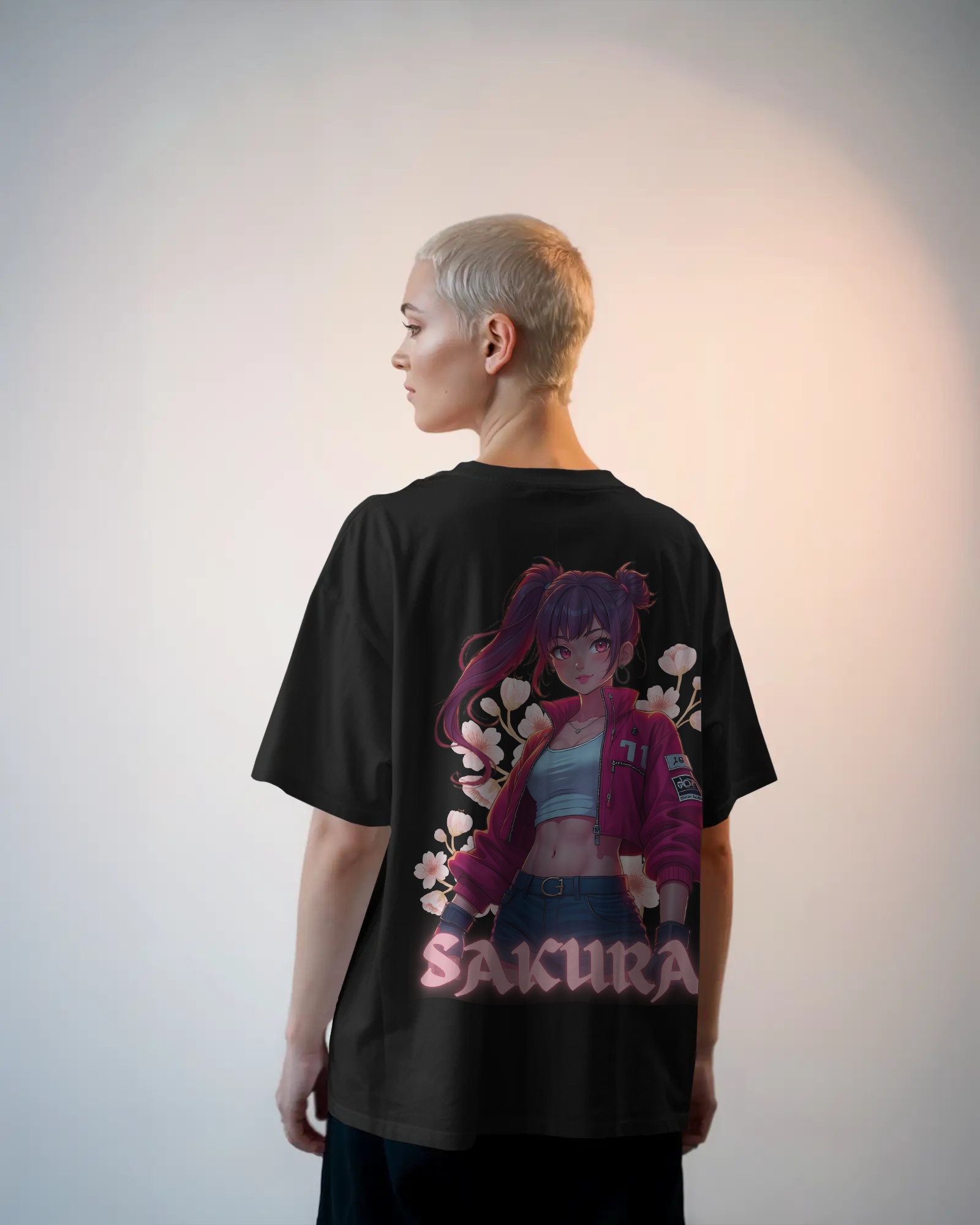 SAKURA Anime Premium Oversized T-Shirt