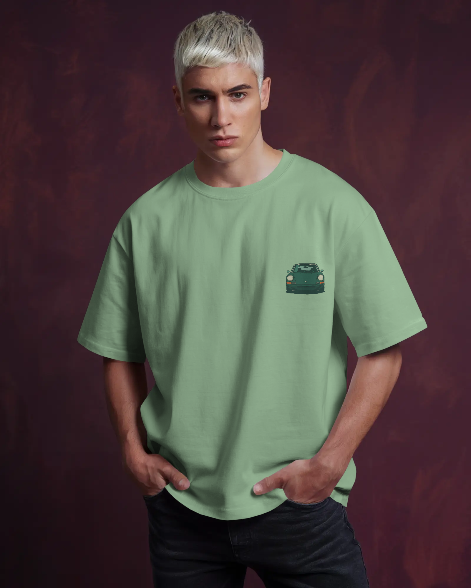 Porsche 911 Premium Unisex French Terry Oversized Tee