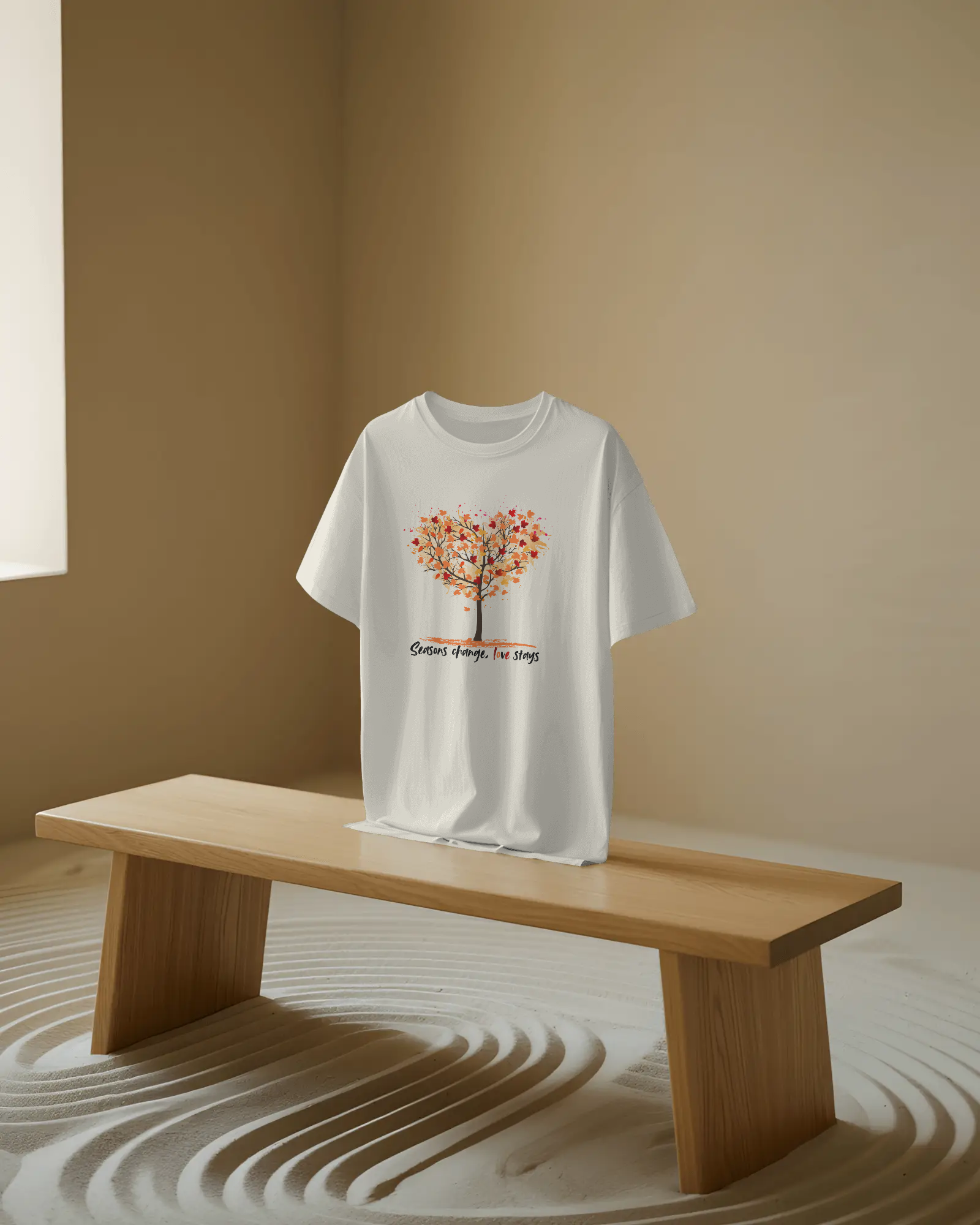 Seasons of Love Unisex Classic Fit T-Shirt Off-White