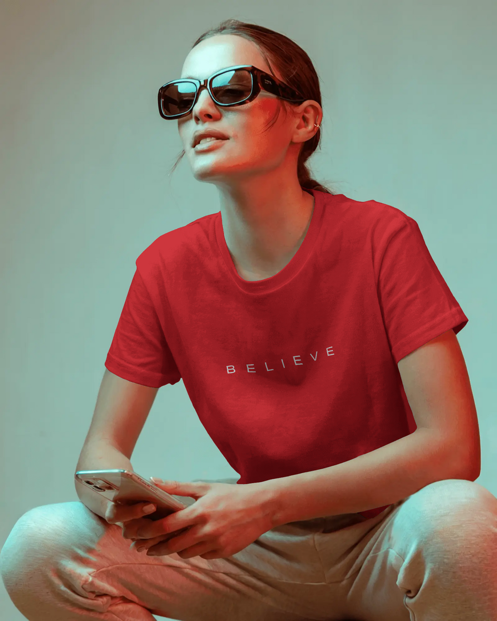 Believe Unisex Classic Fit T-Shirt Red