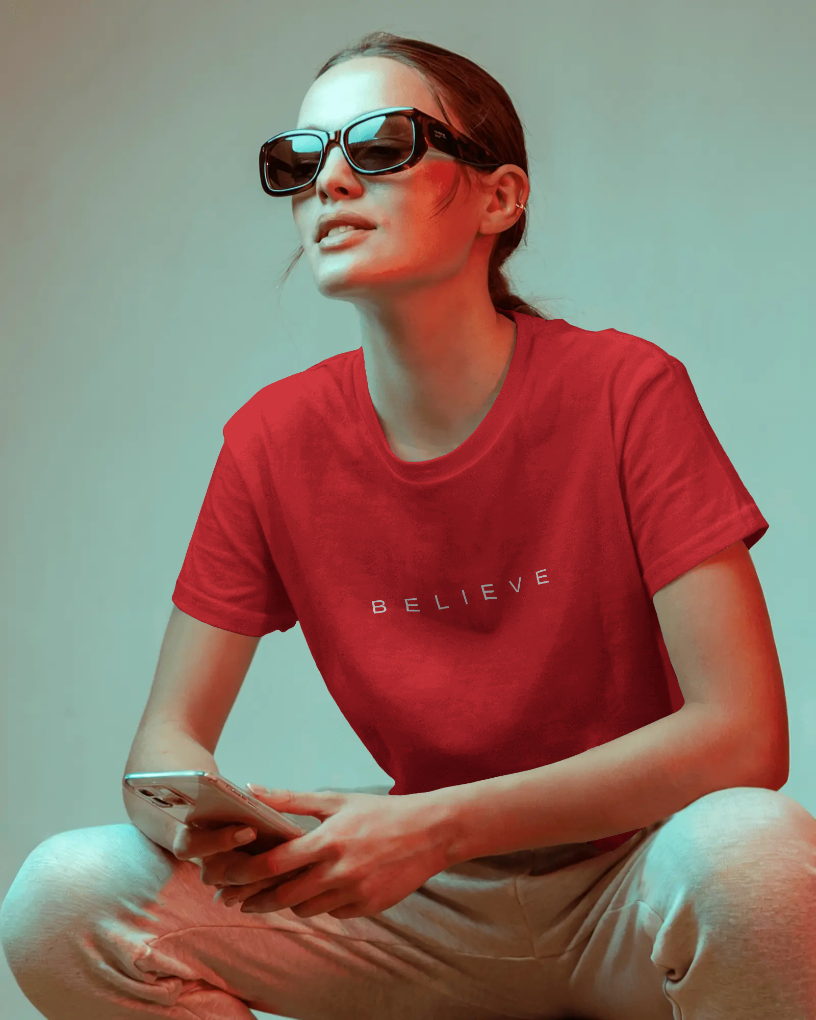Believe Unisex Classic Fit T-Shirt Red