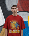 Dharma Rakshak Premium Oversized T-Shirt Red