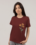 Festive Bloom Unisex Classic Fit T-Shirt Brick Red